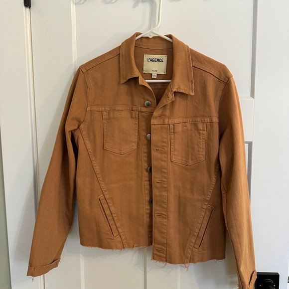 L'AGENCE Tan Denim Jacket